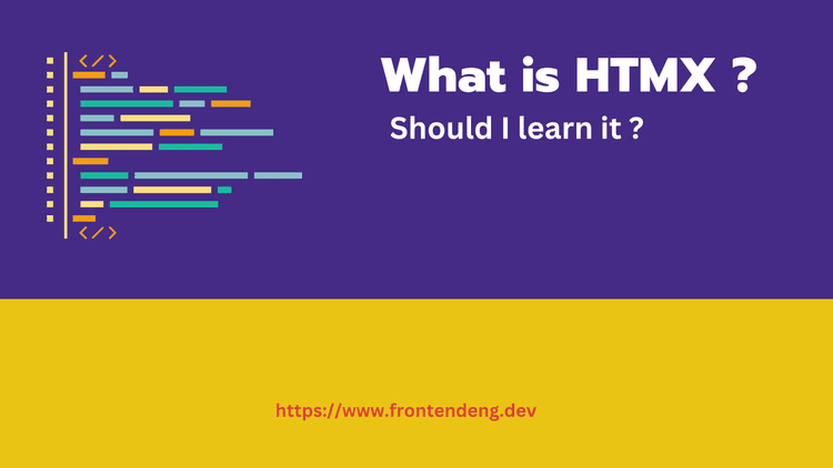 What is HTMX? | Front End Engineering