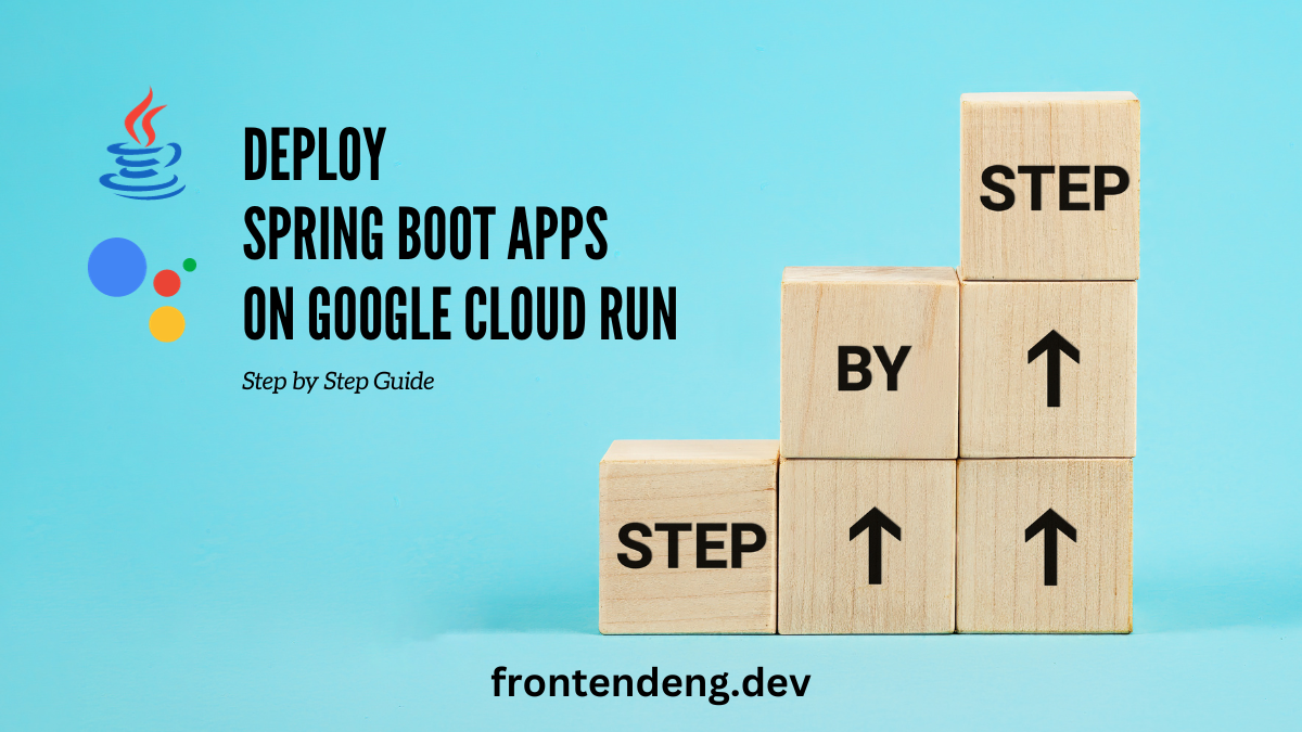 Step by step guide to deploying spring boot application on Google Cloud Run